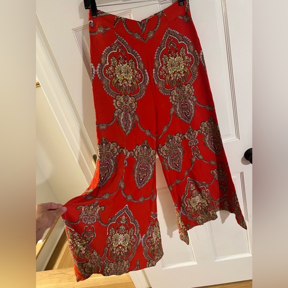 Anthropologie Cropped Wide Leg Pants - Picture 2 of 5